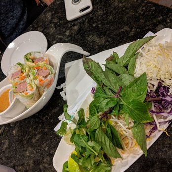 Saigon Noodles - Autumn rolls and pho veggies ! - Vietnamese Near Me - Baton Rouge, Louisiana