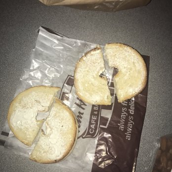 Tim Hortons - a half eaten bagel and a half eaten bagel - Coffee & Tea Near Me - Commerce, Michigan