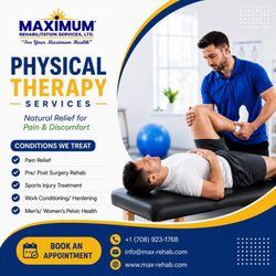 Maximum Rehabilitation Services - Recover faster with expert Physical Therapy. Same-week appointments available. Call Now!