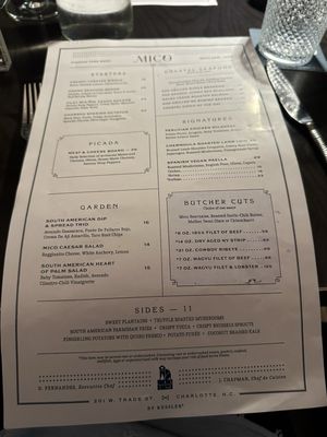Menu photo 2 MICO Charlotte, NC