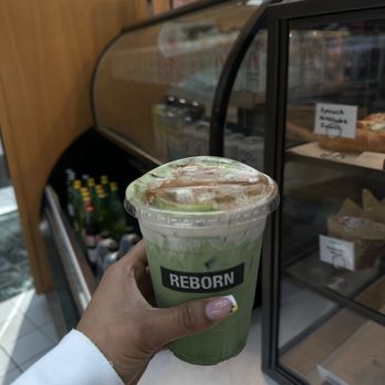 Reborn Coffee - brown sugar matcha w churro sweet cream & cinnamon on top!! ACTUALLY SOOOOO GOOD. 11/10 - Coffee & Tea Near Me - Riverside, California Reborn Coffee - brown sugar matcha w churro sweet cream & cinnamon on top!! ACTUALLY SOOOOO GOOD. 11/10 - Coffee & Tea Near Me - Riverside, California