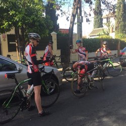 Recyclo Bike Shop - Getting ready to head out on a group ride.