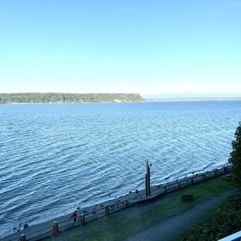Village Pizzeria - Table with a view! - Pizza Near Me - Langley, Washington