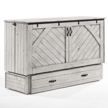 Comfort Zone Sleep Gallery - The Ranchero Murphy Cabinet Bed in "Vintage White Finish. - Mattresses Near Me - Oxnard, California