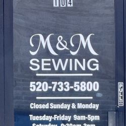 M & M Sewing - Hours & Ph#  (1/2025)