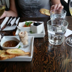 La Gueule de Bois - Mushrooms creme brulee, gravlax, and blackpudding chutneywith prunes