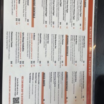 Heritage Distilling Co. Gig Harbor - Menu - Distilleries Near Me - Gig Harbor, Washington Heritage Distilling Co. Gig Harbor - Menu - Distilleries Near Me - Gig Harbor, Washington