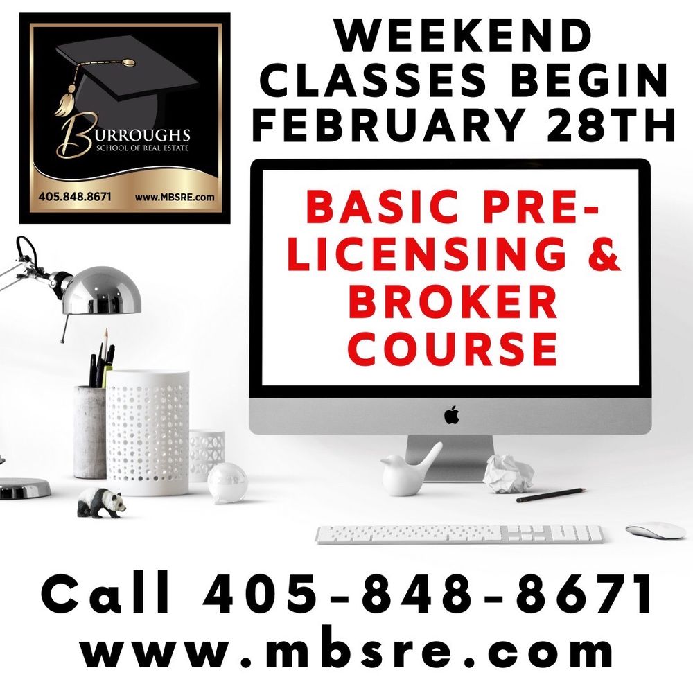 BURROUGHS SCHOOL OF REAL ESTATE 9628 N May Ave, The Village, Oklahoma