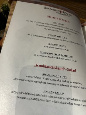 Menu photo 3 Bratwurst-Röslein Nuremberg, BY