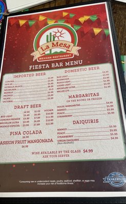 Menu photo 2 La Mesa Fort Smith Fort Smith, AR Menu photo 2 La Mesa Fort Smith Fort Smith, AR