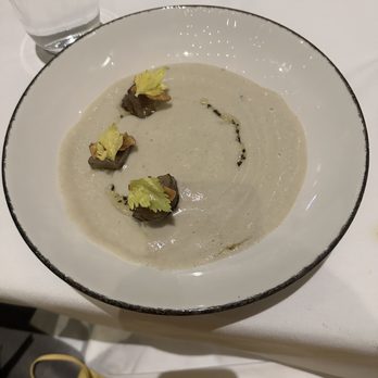 Lark - Sunchoke velouté -- highly recommend - New American Near Me - Seattle, Washington