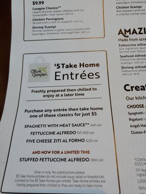 Menu photo 2 Olive Garden Italian Restaurant Heath, OH