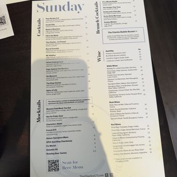The Charles - sunday drink menu - American Near Me - Wethersfield, Connecticut The Charles - sunday drink menu - American Near Me - Wethersfield, Connecticut