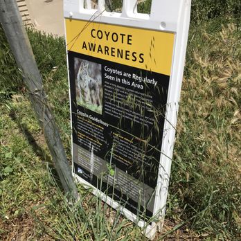 The Presidio - Coyote awareness sign at the Presidio in San Francisco. - Parks Near Me
