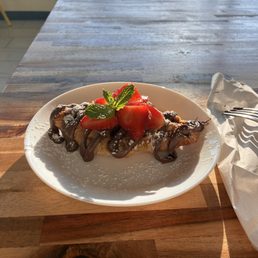 Nutella Strawberry Croffle