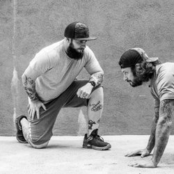 NVR Down Fitness - Joshua King, NVR Down Fitness, coaching a client through a circuit.