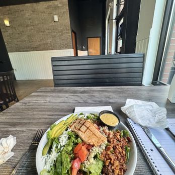 Foxiis Restaurant and Bar - Cobb salad add salmon (adds $10) - New American Near Me - McKinney, Texas