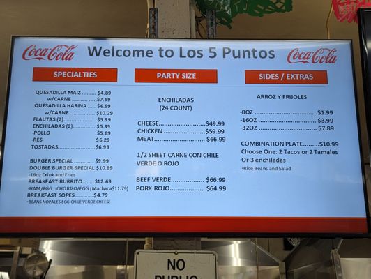 Menu photo 4 Los Cinco Puntos Los Angeles, CA Menu photo 4 Los Cinco Puntos Los Angeles, CA