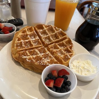 The French House - Waffle with fresh berries and freshly squeezed Orange juice - Coffee & Tea Near Me - Houston, Texas The French House - Waffle with fresh berries and freshly squeezed Orange juice - Coffee & Tea Near Me - Houston, Texas