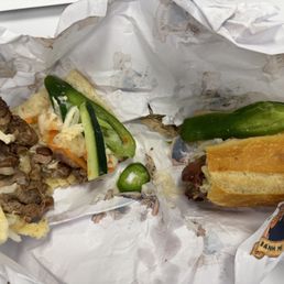 Pork bahn mi opened ip Pork bahn mi opened ip