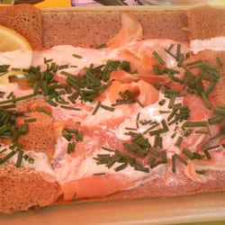 Côté Crêpes - Saumon, crème fraîche, ciboulette