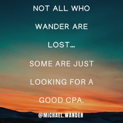 Wander CPA - Not all who wander are lost!