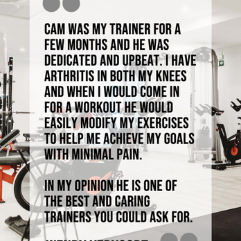 Coach Camden Personal Training - Client describing her good experience with personal trainer Camden, how he has helped her lose weight while also keeping her knee pain low. - Trainers Near Me Coach Camden Personal Training - Client describing her good experience with personal trainer Camden, how he has helped her lose weight while also keeping her knee pain low. - Trainers Near Me