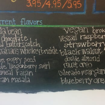 Sweet Action - Current flavors on 6/7/15 - Ice Cream & Frozen Yogurt Near Me - Denver, Colorado Sweet Action - Current flavors on 6/7/15 - Ice Cream & Frozen Yogurt Near Me - Denver, Colorado