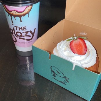 The Glazy Donut - Almond milk caramel macchiato and strawberry shortcake donut - Coffee & Tea Near Me - El Paso, Texas The Glazy Donut - Almond milk caramel macchiato and strawberry shortcake donut - Coffee & Tea Near Me - El Paso, Texas