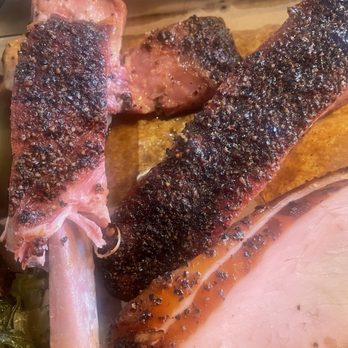 Killen's Barbecue - Ribs and turkey... both remind me of peppered beef jerky...nothing to write home about - Barbeque Near Me - Cypress, Texas