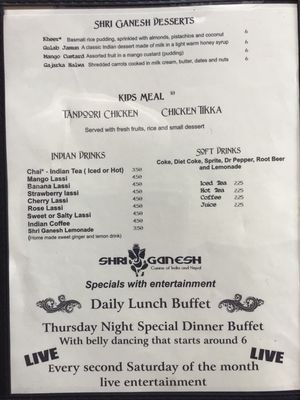 Menu photo 3 Shri Ganesh Colorado Springs, CO Menu photo 3 Shri Ganesh Colorado Springs, CO