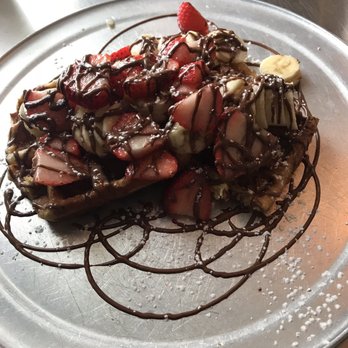 The Waffle Factory - Strawberry banana Nutella waffle - Breakfast & Brunch Near Me - Webster, New York The Waffle Factory - Strawberry banana Nutella waffle - Breakfast & Brunch Near Me - Webster, New York