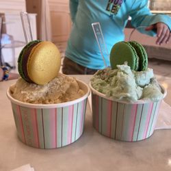 Sucré - Gelato - king cake and mint chocolate chip