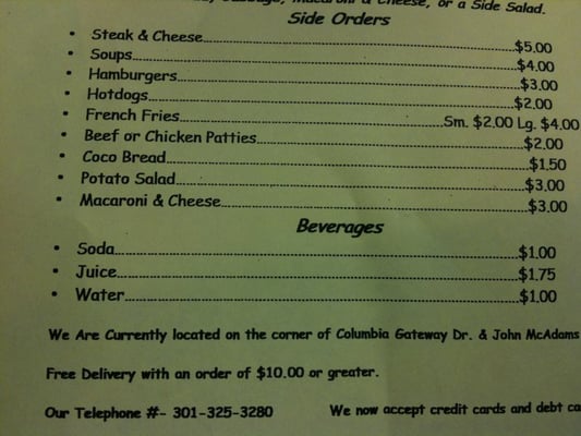 Menu photo 6 Bennett 5 Star Grill Clarksville, MD