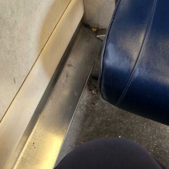 LIRR Atlantic Terminal - More infestation in crevices. Won't be surprised if there are bugs living on the seats. - Train Stations Near Me - Brooklyn, New York