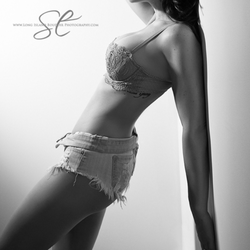 Long Island Boudoir Photography - Denim shorts in a boudoir shoot - yes! anything is possible at long island boudoir photography