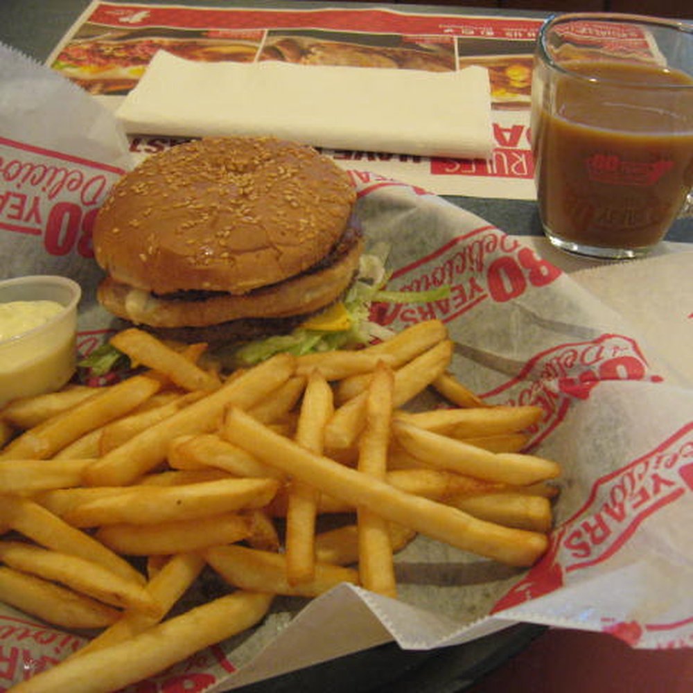 Big Boy - Visit 1- Big Boy combo, bleu cheese for the fries, and hot coffee - Breakfast & Brunch Near Me - Cleveland, Ohio
