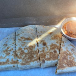Three cheese chicken quesadillas