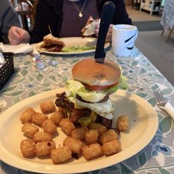 The Rail Splitter - Tavern burger with extra patty!!