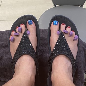 Goda Nail Spa - Still drying, but my toes are ready for Independence Day celebrations. - Nail Salons Near Me - Tamarac, Florida Goda Nail Spa - Still drying, but my toes are ready for Independence Day celebrations. - Nail Salons Near Me - Tamarac, Florida