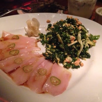 Houston's Restaurant - Kale salad with yellow tail carpaccio - New American Near Me - Irvine, California Houston's Restaurant - Kale salad with yellow tail carpaccio - New American Near Me - Irvine, California