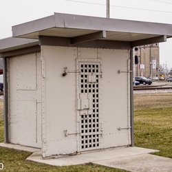 Jackson County Visitor Center - The jail cell that was the last home of a member of the Reno Gang.