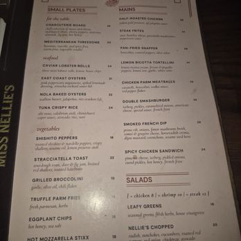 Miss Nellie's - Menu - American Near Me - New York, New York Miss Nellie's - Menu - American Near Me - New York, New York