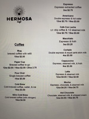 Menu photo 3 Hermosa Cafe Durango, CO