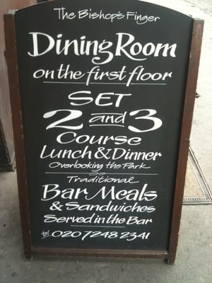 Menu photo 4 Bishops Finger London, XGL