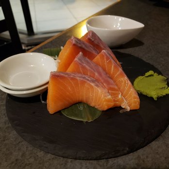 Guu Original Thurlow - Atlantic salmon sashimi $15 - Japanese Near Me - Vancouver, British Columbia