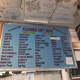 Lots of soft serve options. Lots of soft serve options.