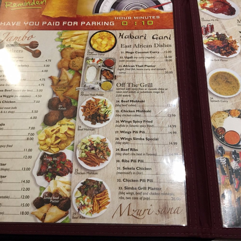 Simba Grill - Menu :) - Indian Near Me - East York, Ontario Simba Grill - Menu :) - Indian Near Me - East York, Ontario