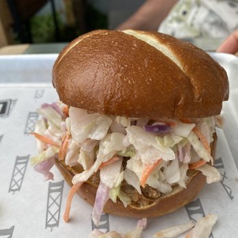 Bridge Brewing Company - Pulled pork sandwich - Breweries Near Me - North Vancouver, British Columbia Bridge Brewing Company - Pulled pork sandwich - Breweries Near Me - North Vancouver, British Columbia