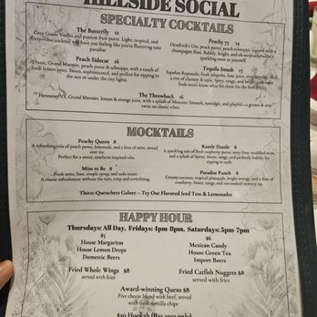 Hillside Social - Happy hour menu - American Near Me - Cedar Hill, Texas